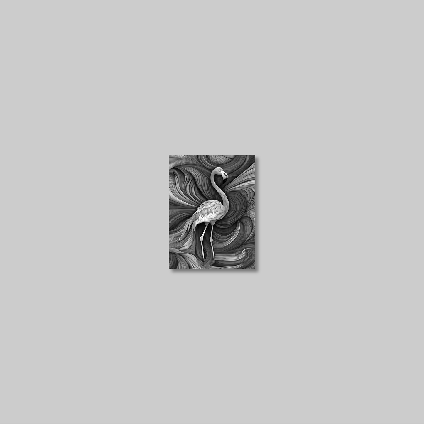 ABSTRACT FLAMINGO **UNFRAMED ART PRINT**