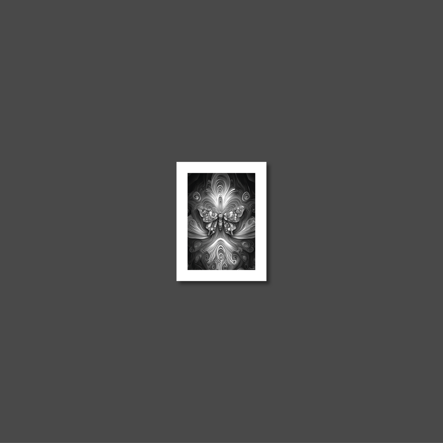 ABSTRACT BUTTERFLY **UNFRAMED ART PRINT**