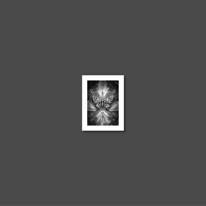 ABSTRACT BUTTERFLY **UNFRAMED ART PRINT**