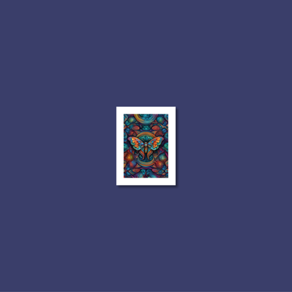 ABSTRACT MOTH **UNFRAMED ART PRINT**