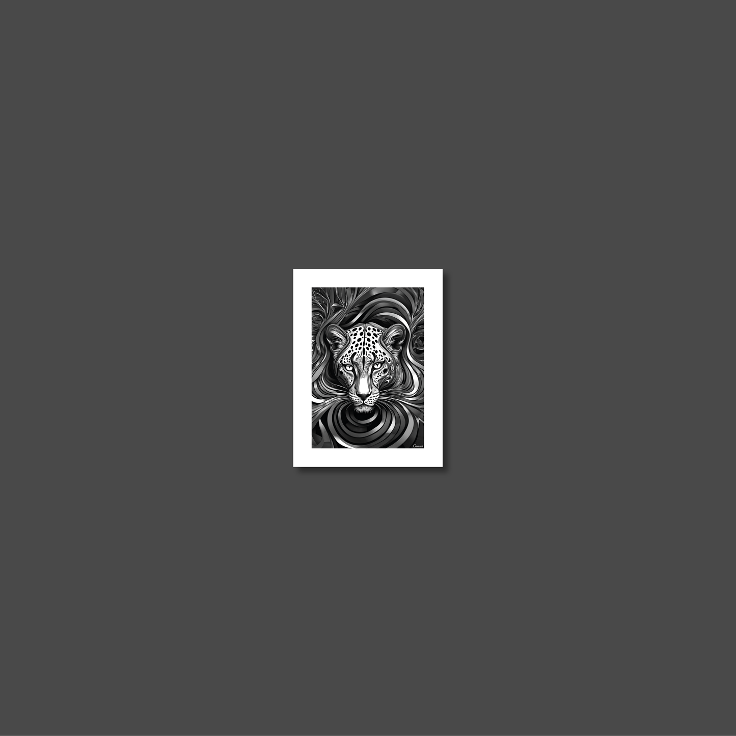 ABSTRACT LEOPARD **UNFRAMED ART PRINT**