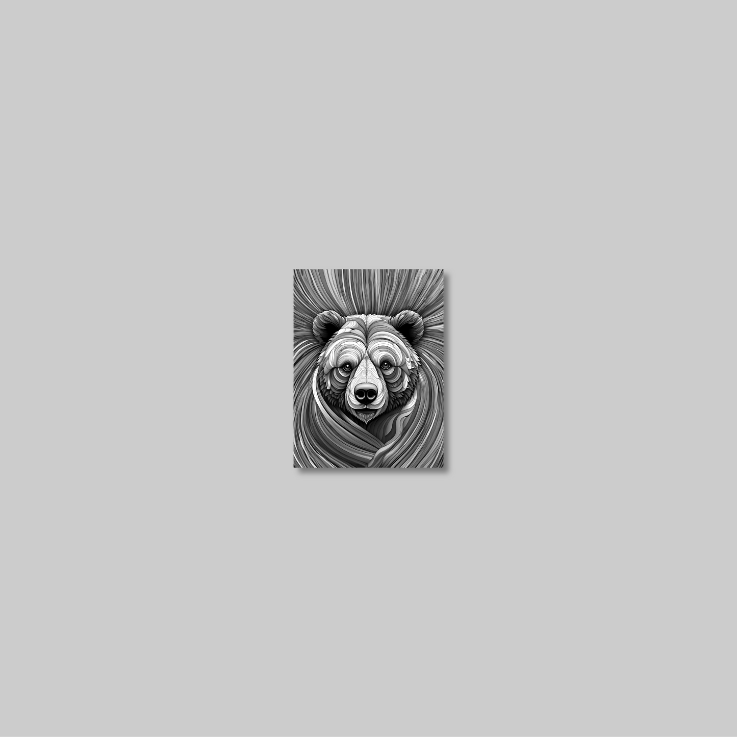 ABSTRACT BEAR **UNFRAMED ART PRINT**