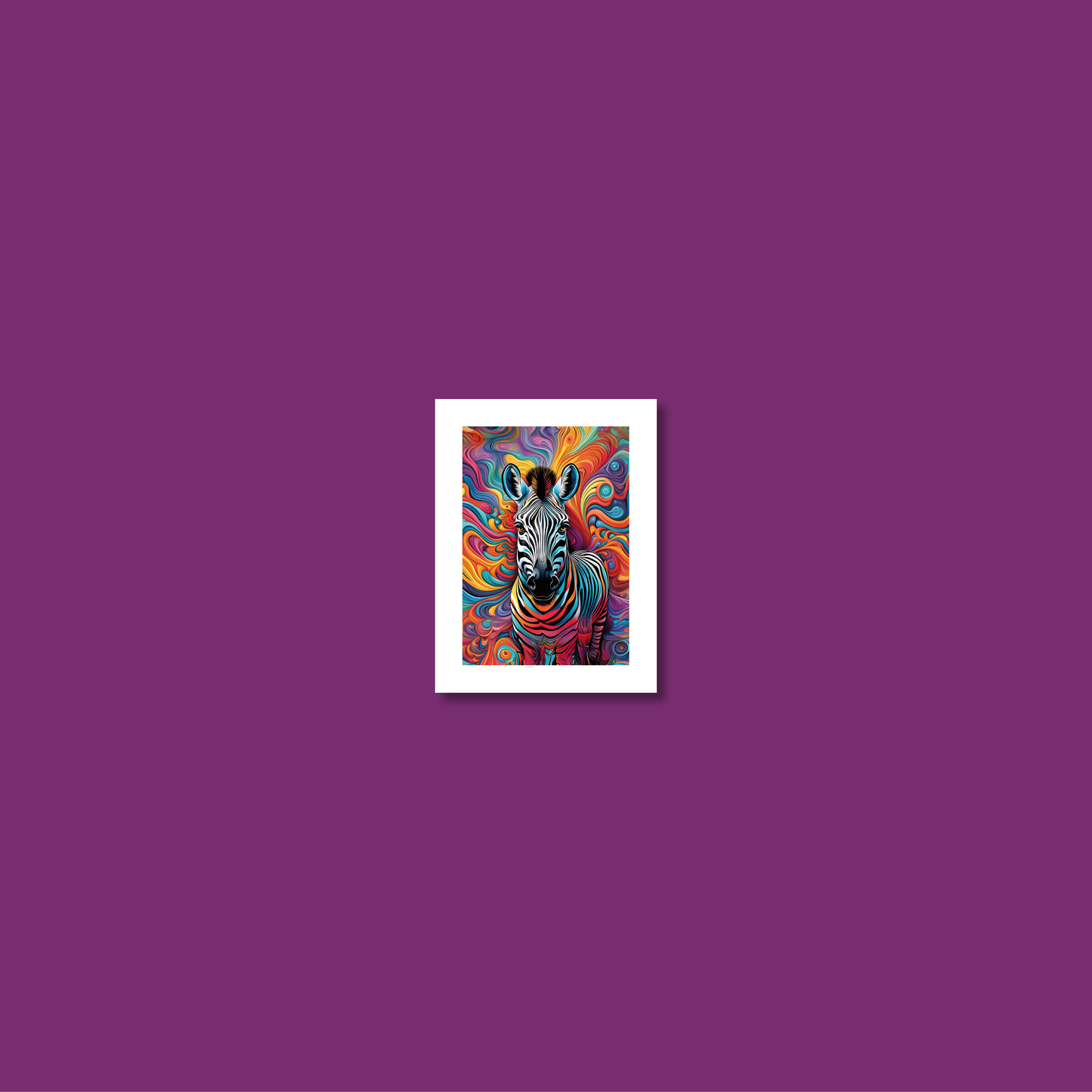 ABSTRACT ZEBRA **UNFRAMED ART PRINT**