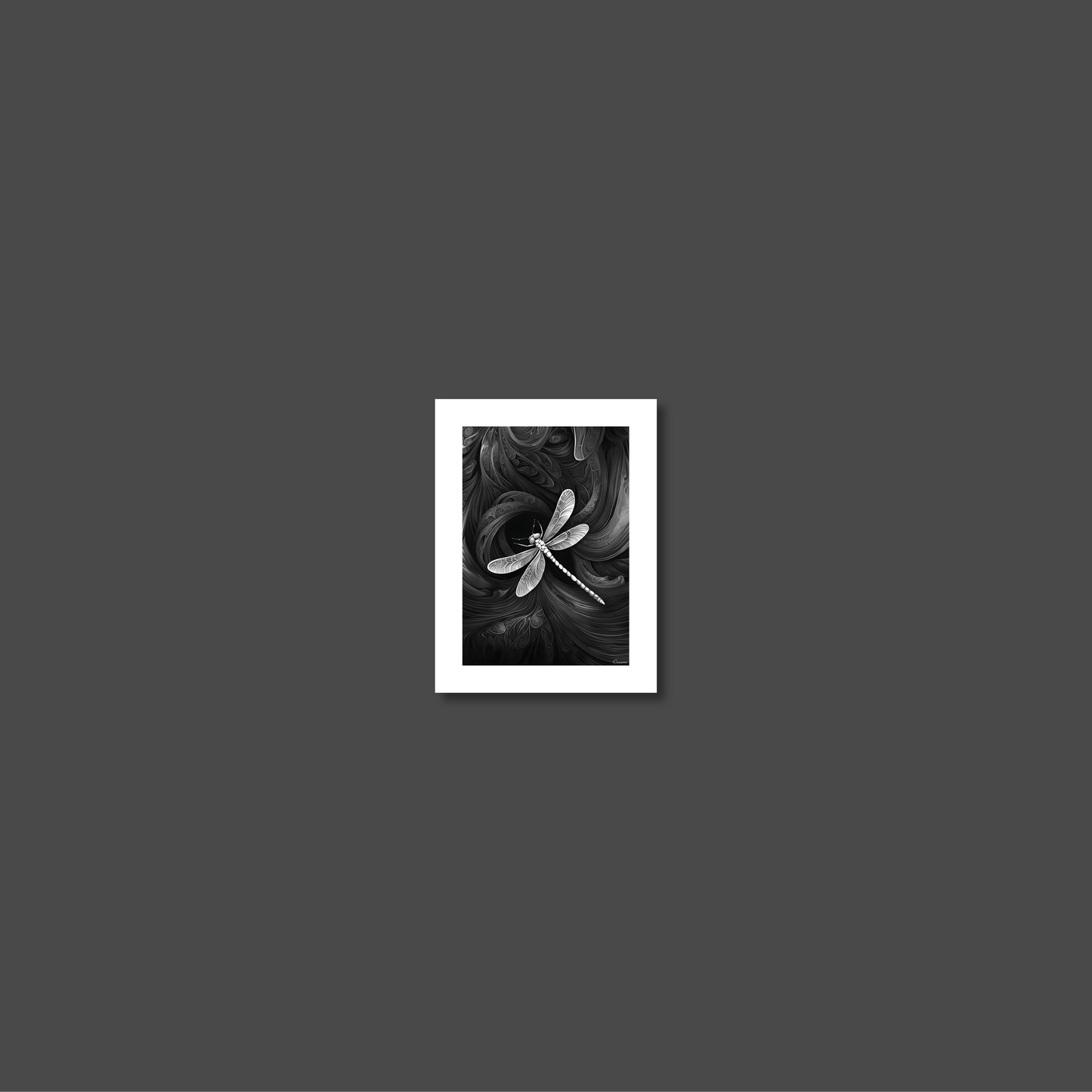 ABSTRACT DRAGONFLY **UNFRAMED ART PRINT**