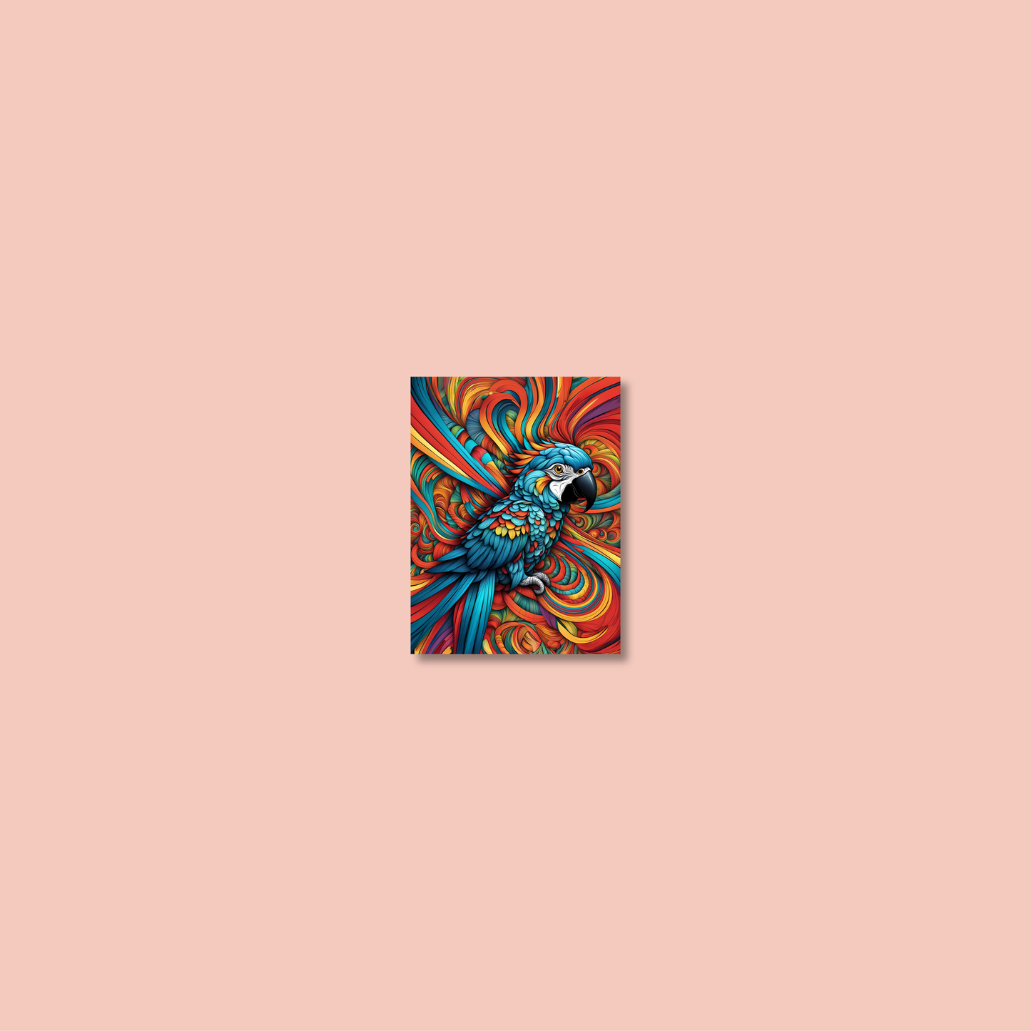 ABSTRACT PARROT **UNFRAMED ART PRINT**