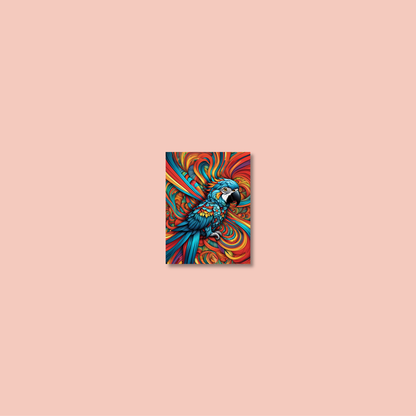 ABSTRACT PARROT **UNFRAMED ART PRINT**