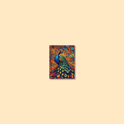 ABSTRACT PEACOCK **UNFRAMED ART PRINT**