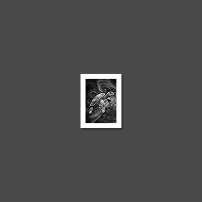 ABSTRACT TURTLE **UNFRAMED ART PRINT**