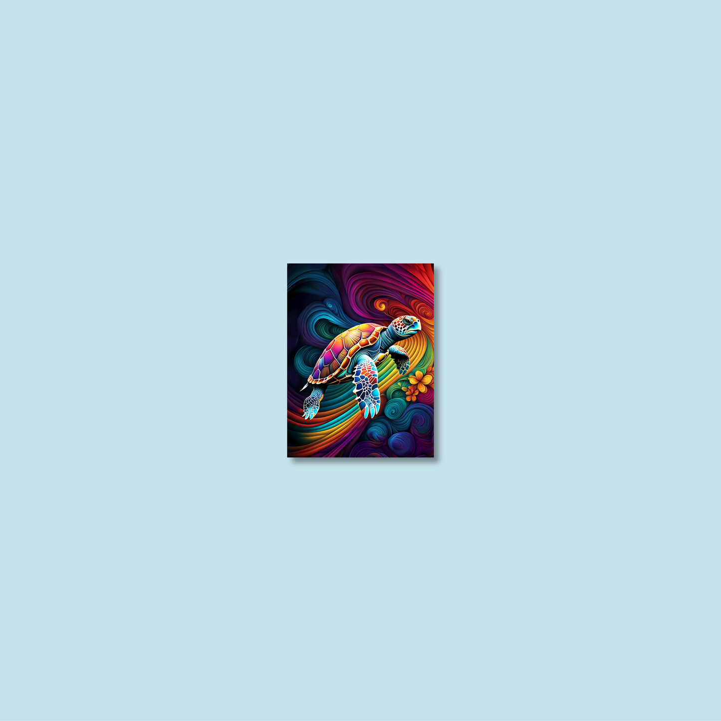 ABSTRACT TURTLE **UNFRAMED ART PRINT**