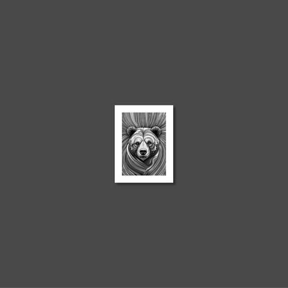 ABSTRACT BEAR **UNFRAMED ART PRINT**