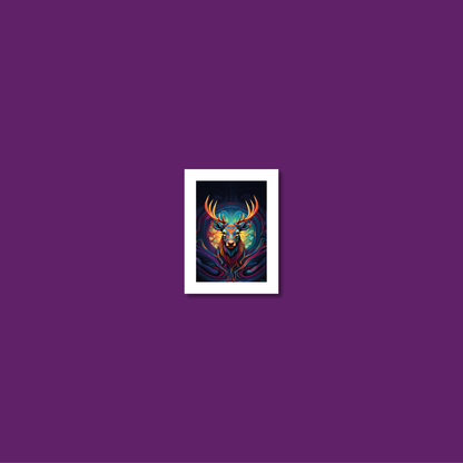 ABSTRACT STAG **UNFRAMED ART PRINT**