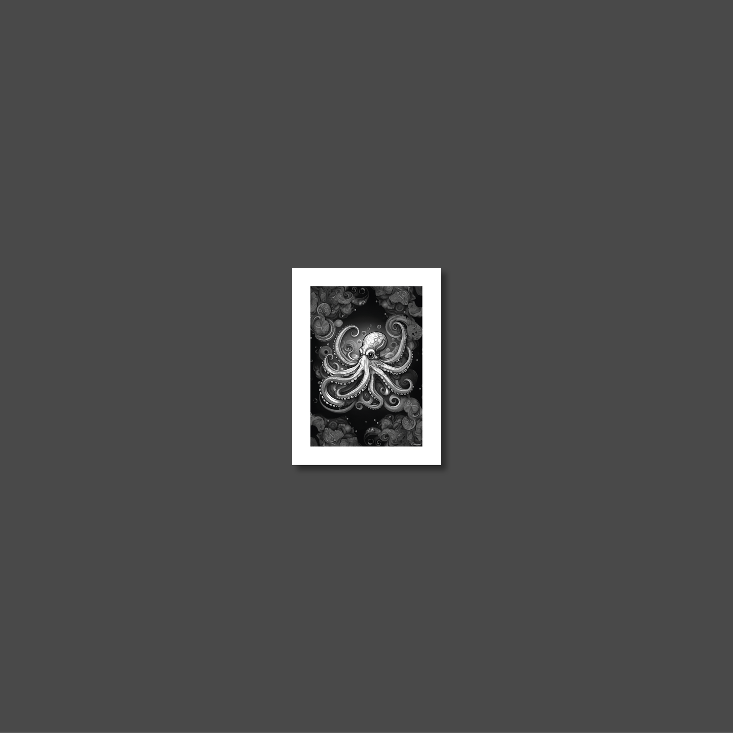 ABSTRACT OCTOPUS **UNFRAMED ART PRINT**