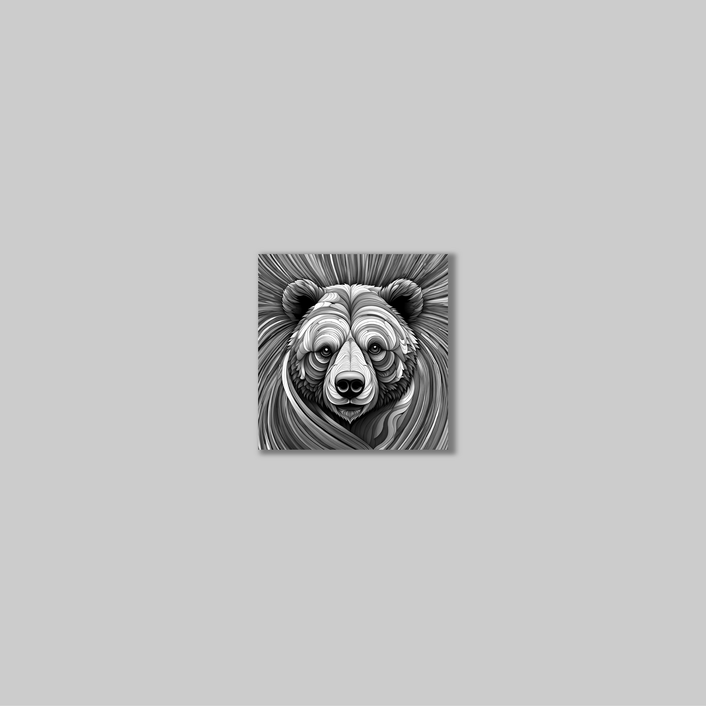 ABSTRACT BEAR **UNFRAMED ART PRINT**