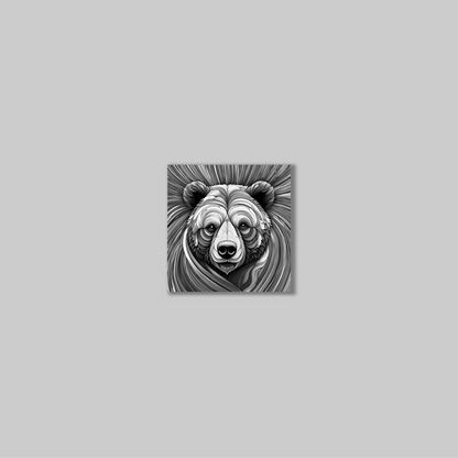 ABSTRACT BEAR **UNFRAMED ART PRINT**