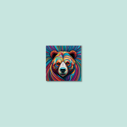 ABSTRACT BEAR **UNFRAMED ART PRINT**
