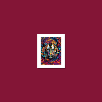 ABSTRACT TIGER **UNFRAMED ART PRINT**