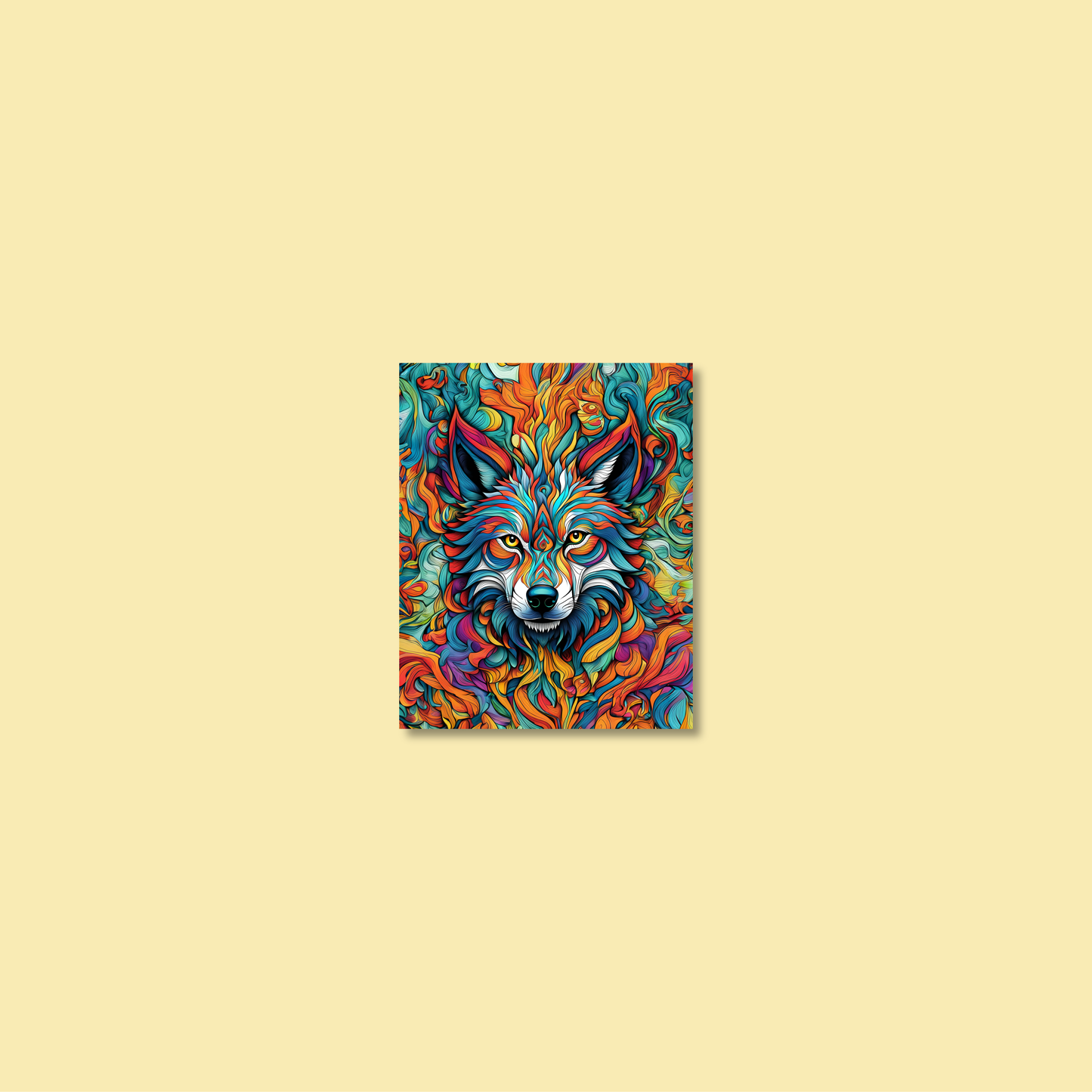 ABSTRACT WOLF **UNFRAMED ART PRINT**