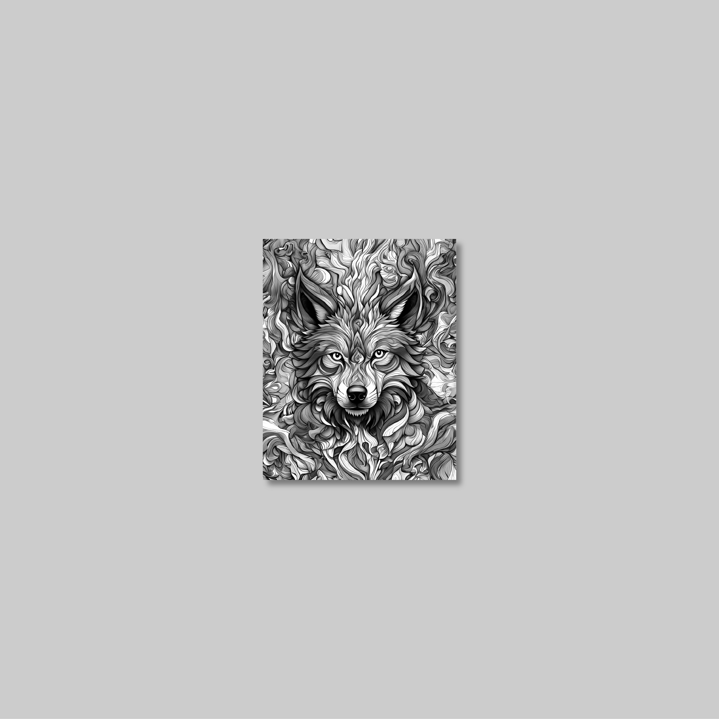 ABSTRACT WOLF **UNFRAMED ART PRINT**
