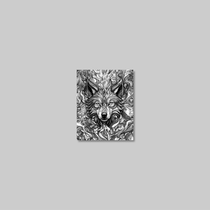 ABSTRACT WOLF **UNFRAMED ART PRINT**