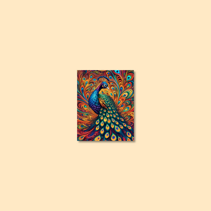 ABSTRACT PEACOCK **UNFRAMED ART PRINT**