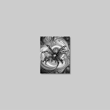 ABSTRACT SPIDER **UNFRAMED ART PRINT**