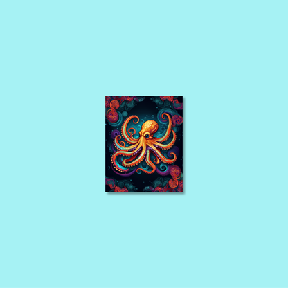 ABSTRACT OCTOPUS **UNFRAMED ART PRINT**