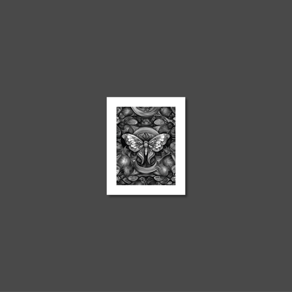 ABSTRACT MOTH **UNFRAMED ART PRINT**