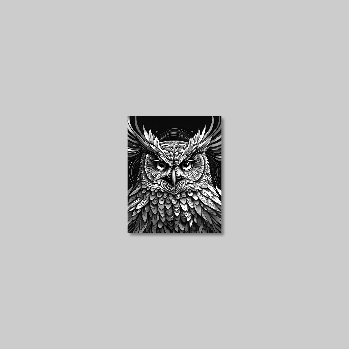 ABSTRACT OWL **UNFRAMED ART PRINT**