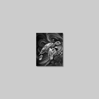 ABSTRACT TURTLE **UNFRAMED ART PRINT**