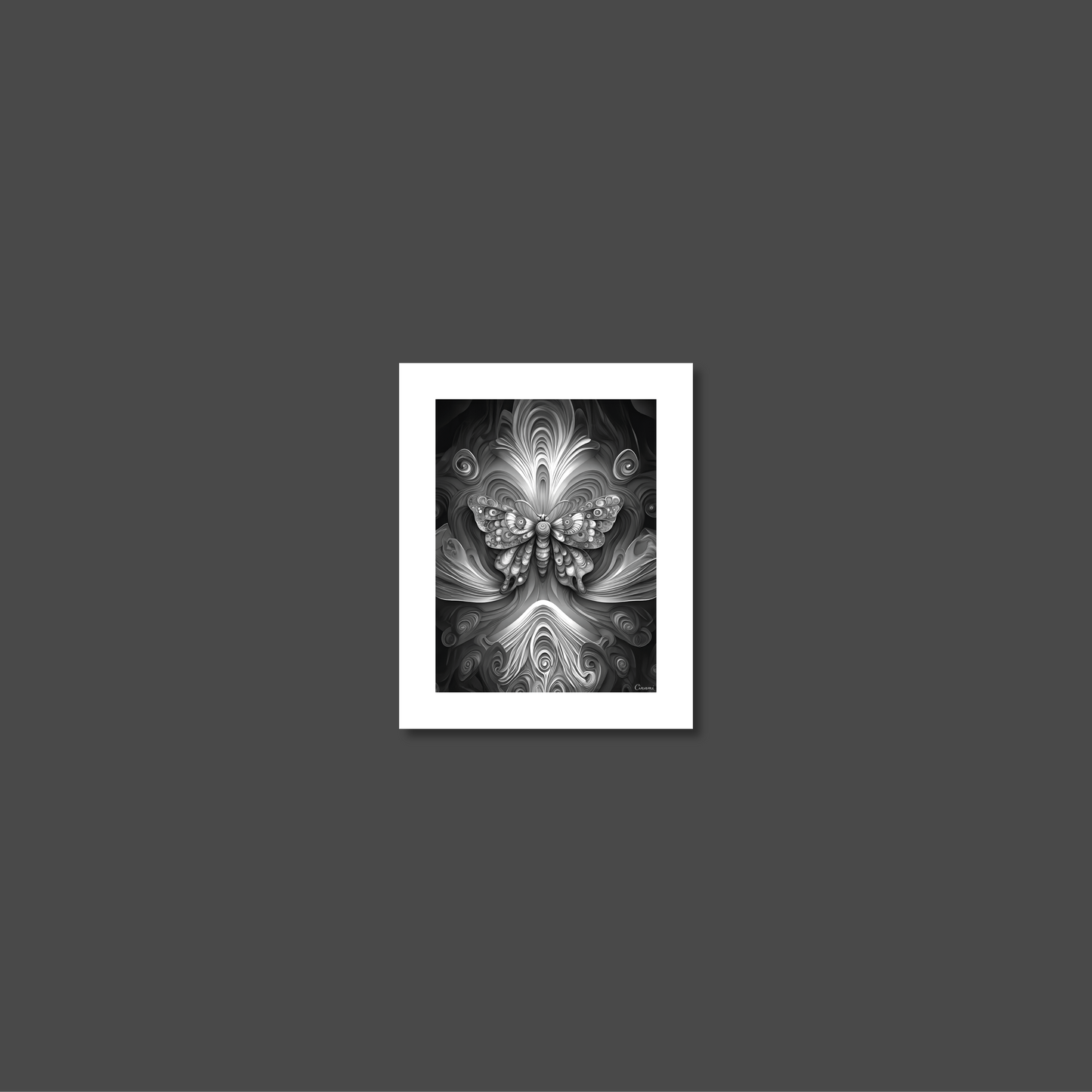 ABSTRACT BUTTERFLY **UNFRAMED ART PRINT**