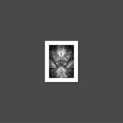 ABSTRACT BUTTERFLY **UNFRAMED ART PRINT**