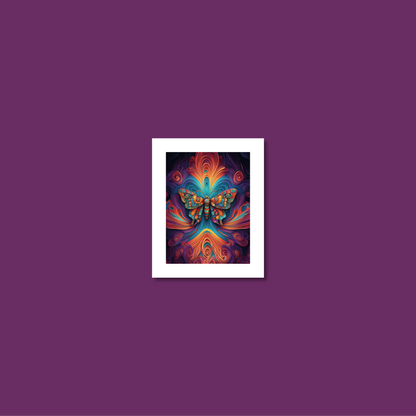 ABSTRACT BUTTERFLY **UNFRAMED ART PRINT**