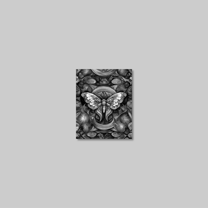 ABSTRACT MOTH **UNFRAMED ART PRINT**