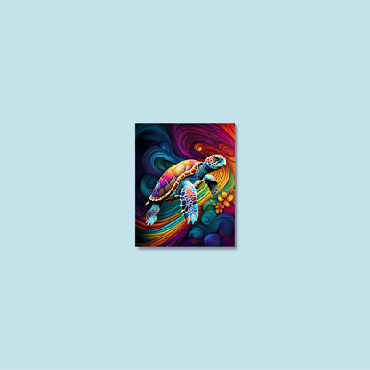 ABSTRACT TURTLE **UNFRAMED ART PRINT**