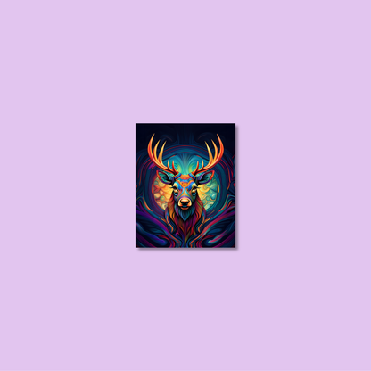 ABSTRACT STAG **UNFRAMED ART PRINT**