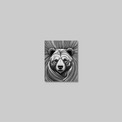 ABSTRACT BEAR **UNFRAMED ART PRINT**