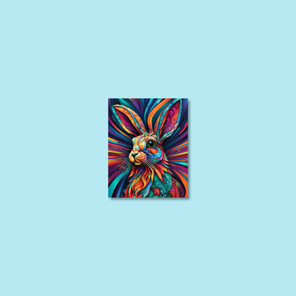 ABSTRACT RABBIT **UNFRAMED ART PRINT**
