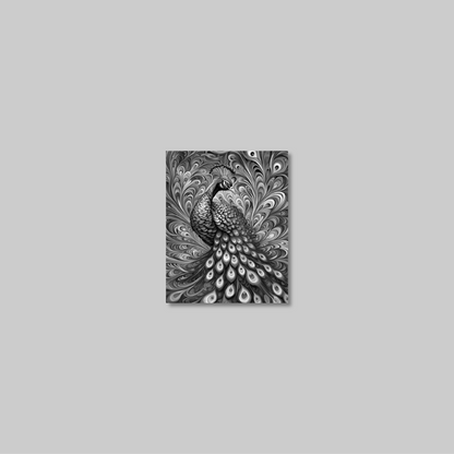 ABSTRACT PEACOCK **UNFRAMED ART PRINT**