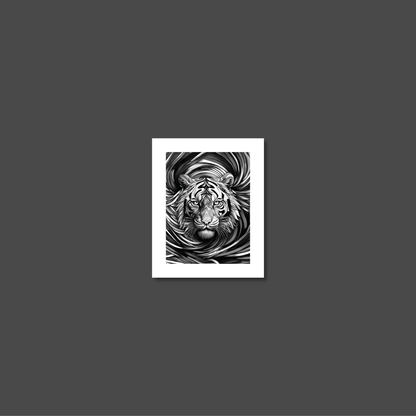 ABSTRACT TIGER **UNFRAMED ART PRINT**