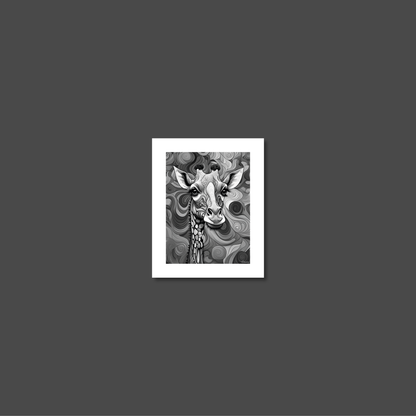 ABSTRACT GIRAFFE **UNFRAMED ART PRINT**