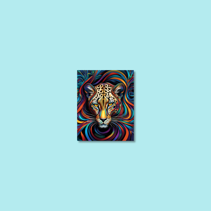 ABSTRACT LEOPARD **UNFRAMED ART PRINT**