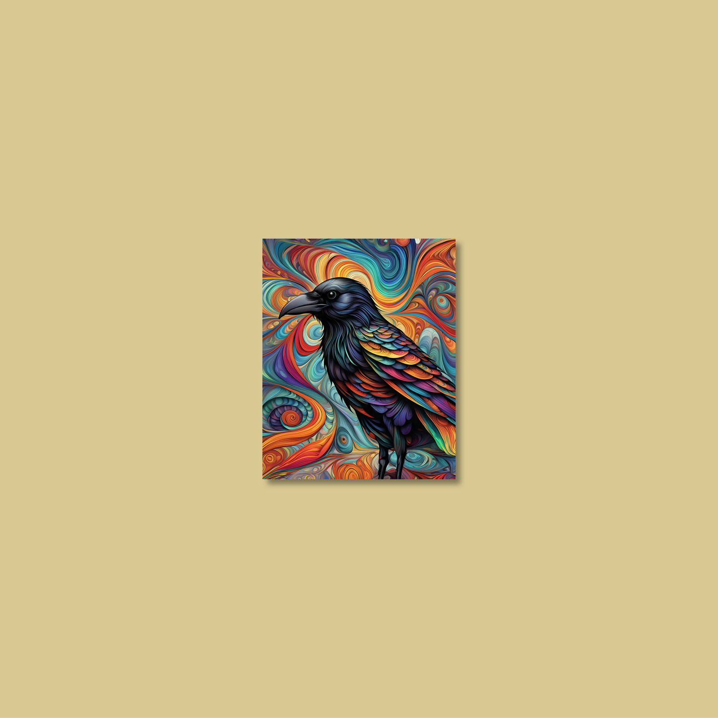 ABSTRACT CROW **UNFRAMED ART PRINT**