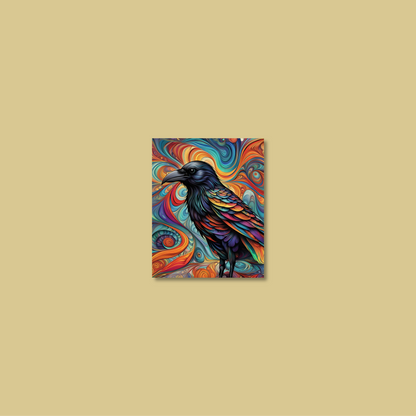 ABSTRACT CROW **UNFRAMED ART PRINT**