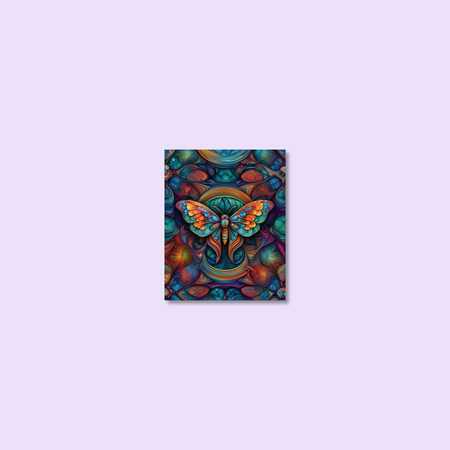 ABSTRACT MOTH **UNFRAMED ART PRINT**