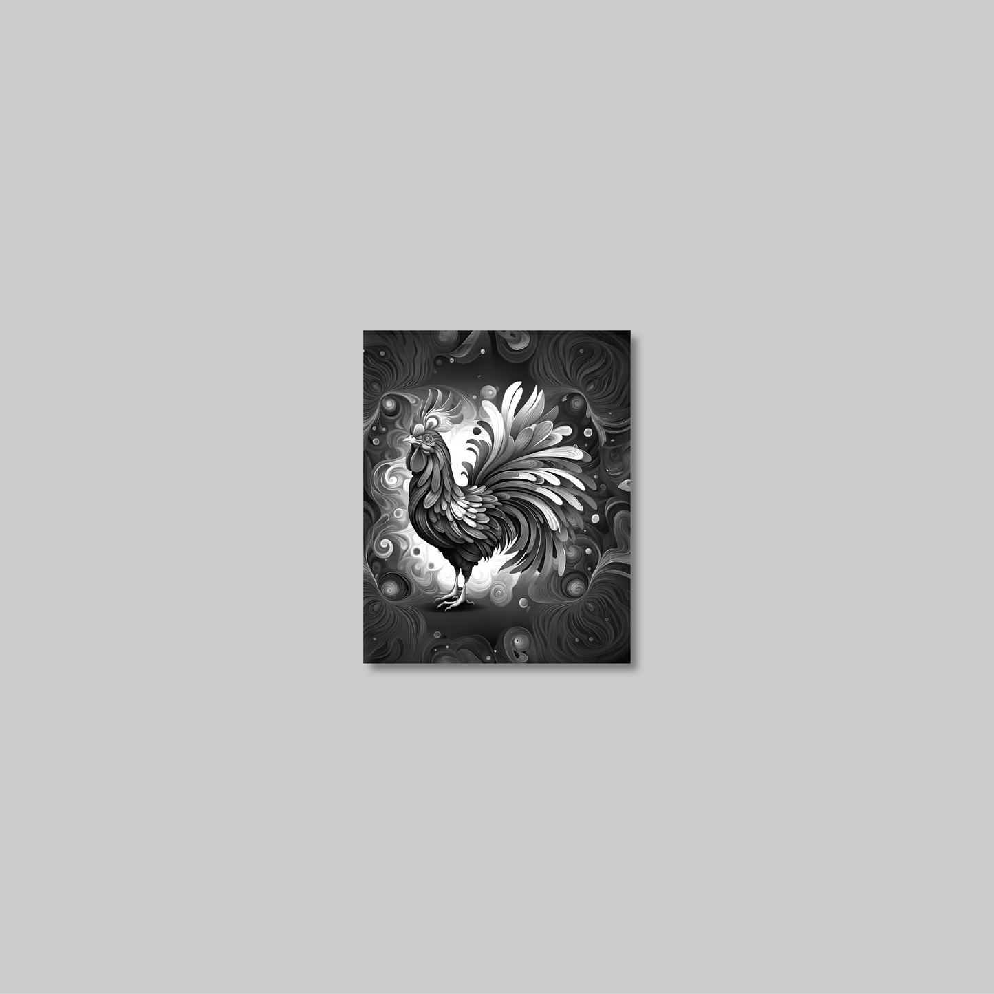 ABSTRACT COCKEREL **UNFRAMED ART PRINT**