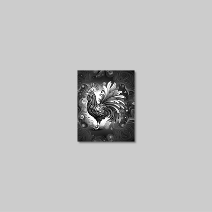 ABSTRACT COCKEREL **UNFRAMED ART PRINT**