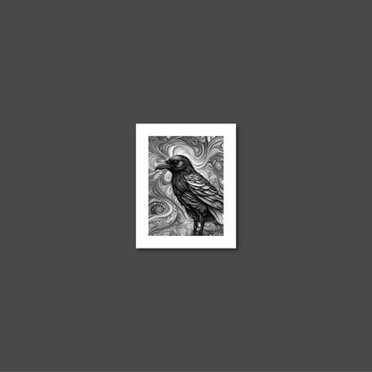 ABSTRACT CROW **UNFRAMED ART PRINT**