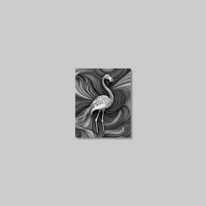 ABSTRACT FLAMINGO **UNFRAMED ART PRINT**