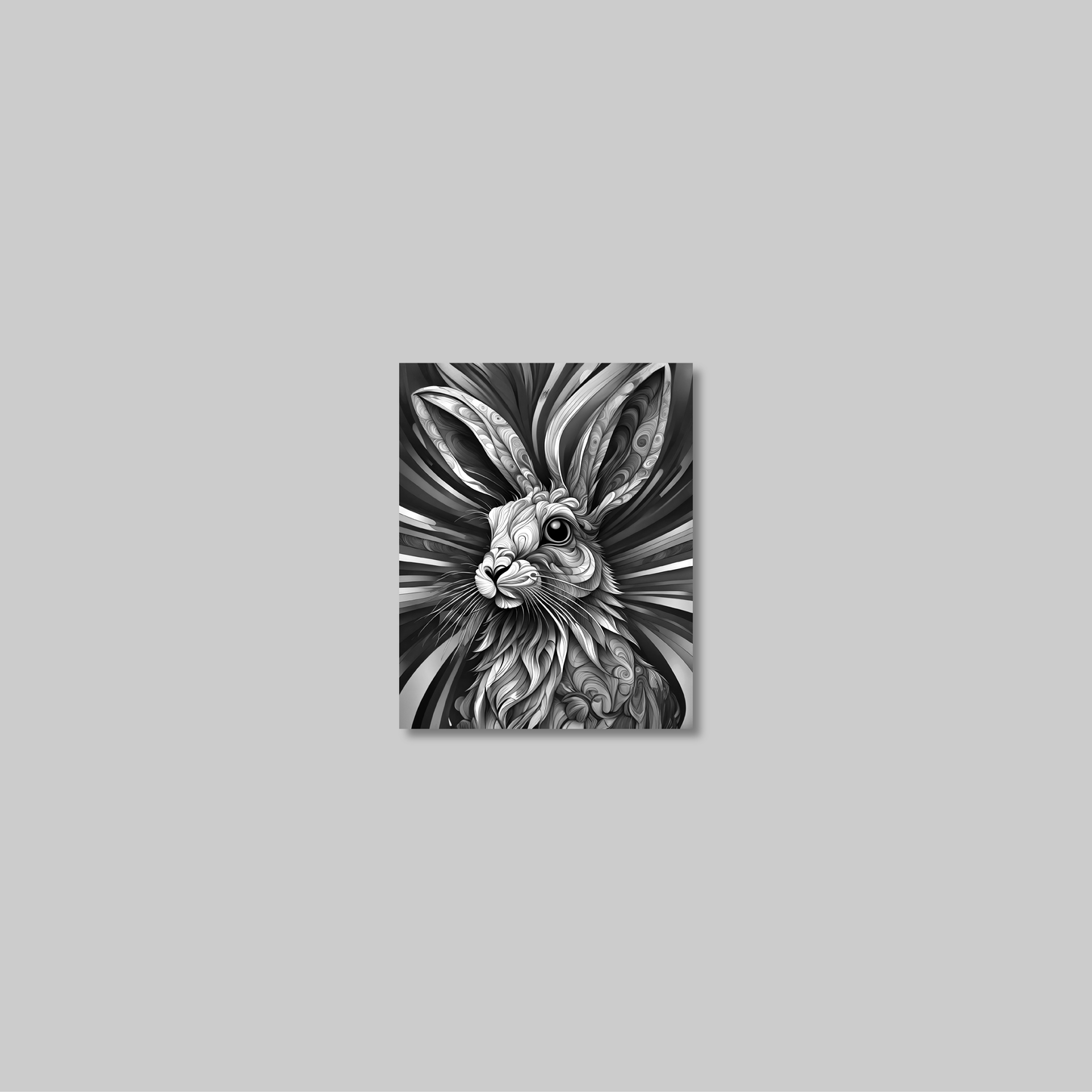 ABSTRACT RABBIT **UNFRAMED ART PRINT**