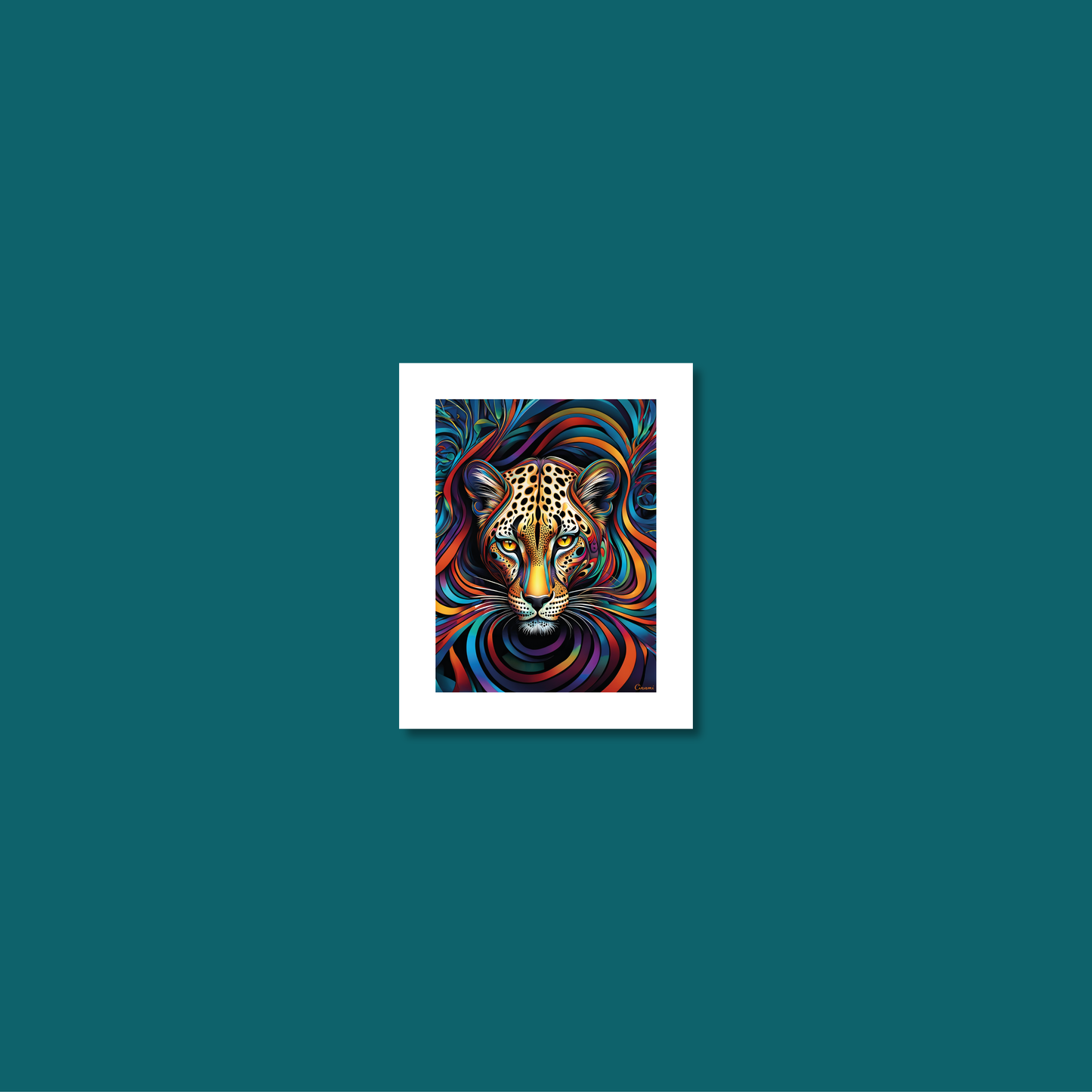 ABSTRACT LEOPARD **UNFRAMED ART PRINT**